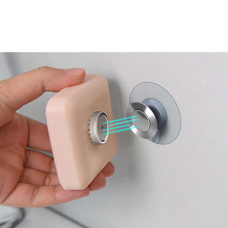Porte-savon aimanté à ventouse