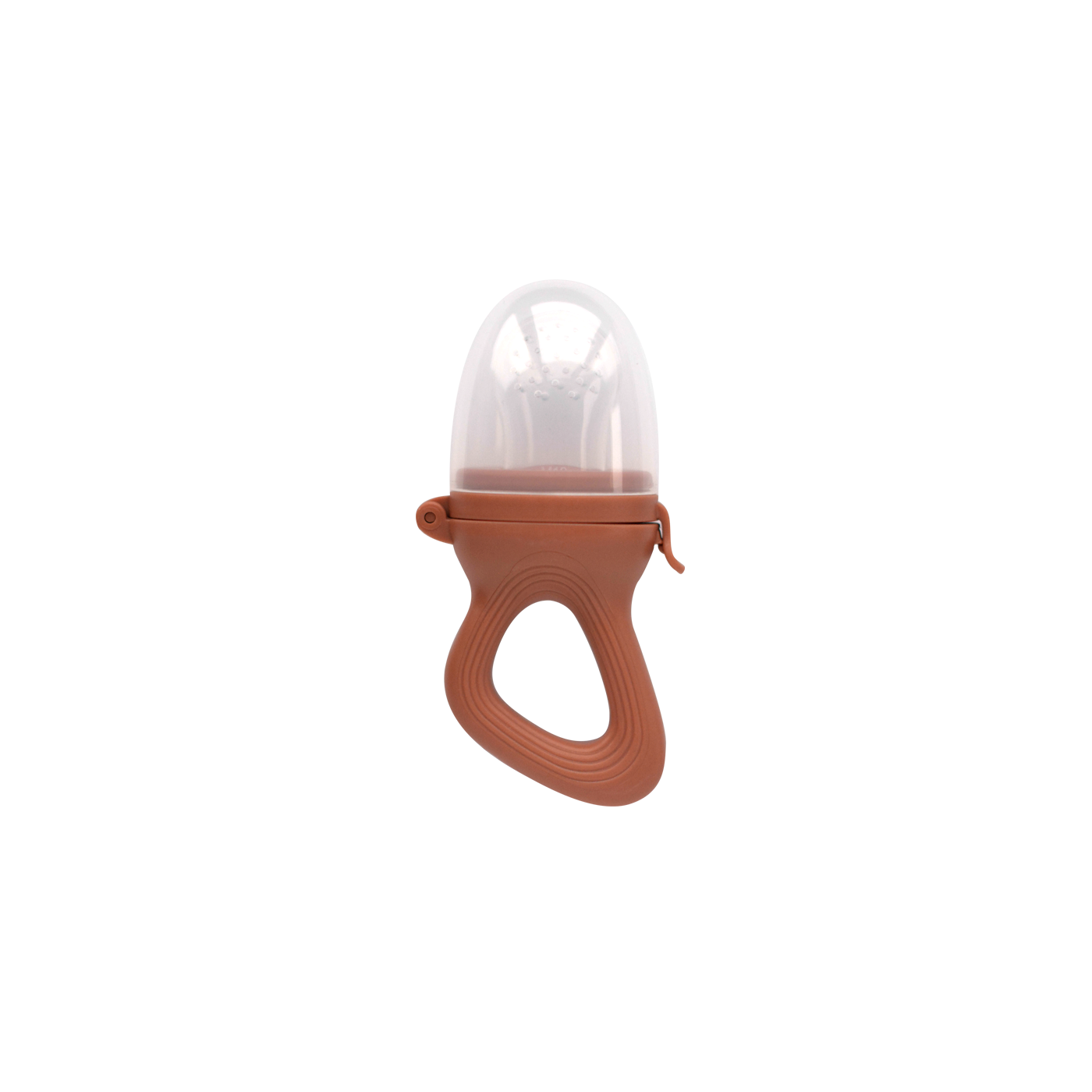 Zakuw - Tétine Grignoteuse bébé - Silicone alimentaire sans BPA - Terre de Sienne