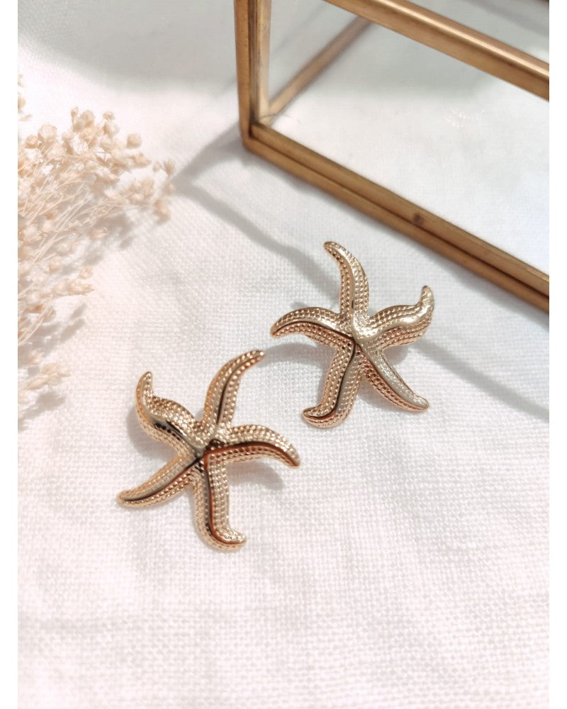 Milë Mila - Boucle d'oreille petite étoile de mer dorée