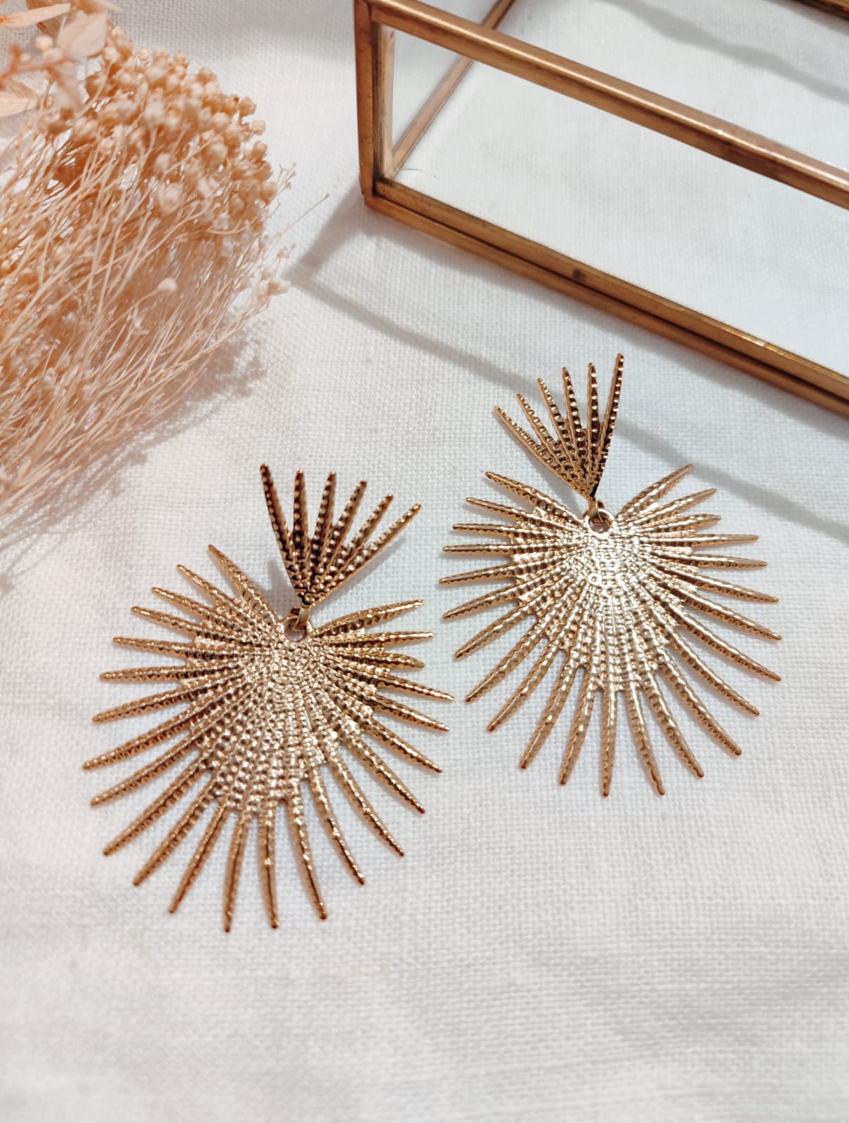 Milë Mila - Boucle d'oreille palmier doré