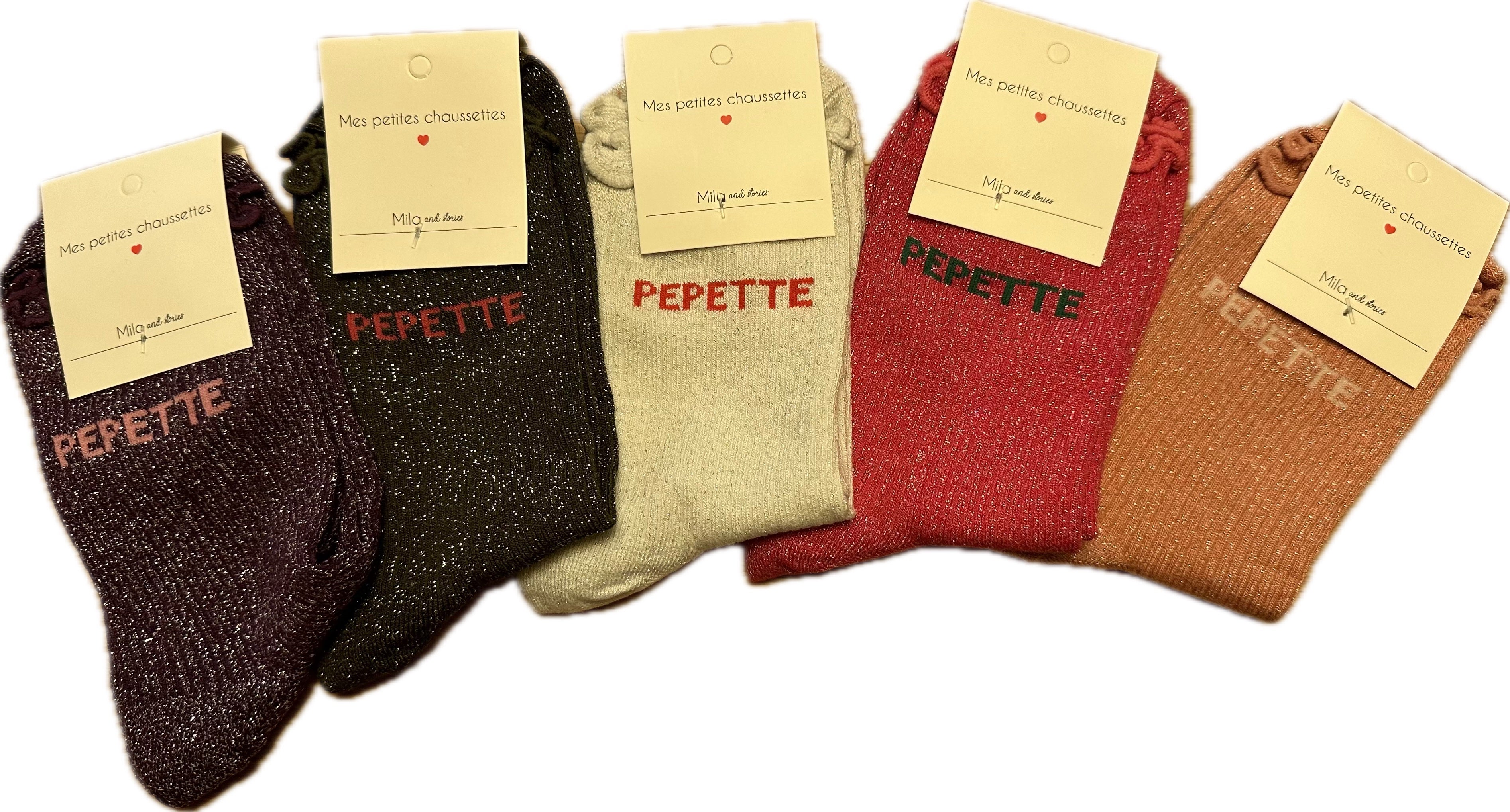 Milë Mila - Chaussettes à paillettes pépette - Rose fuchsia
