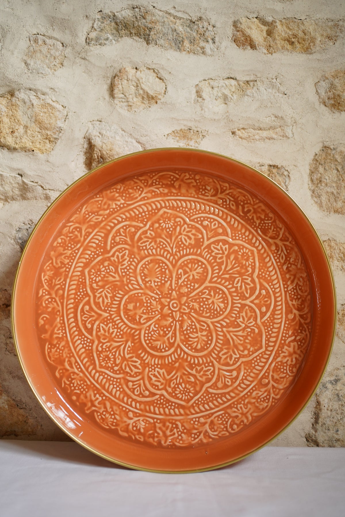Bazardeluxe - Plateau Berbère Terracotta - 35cm