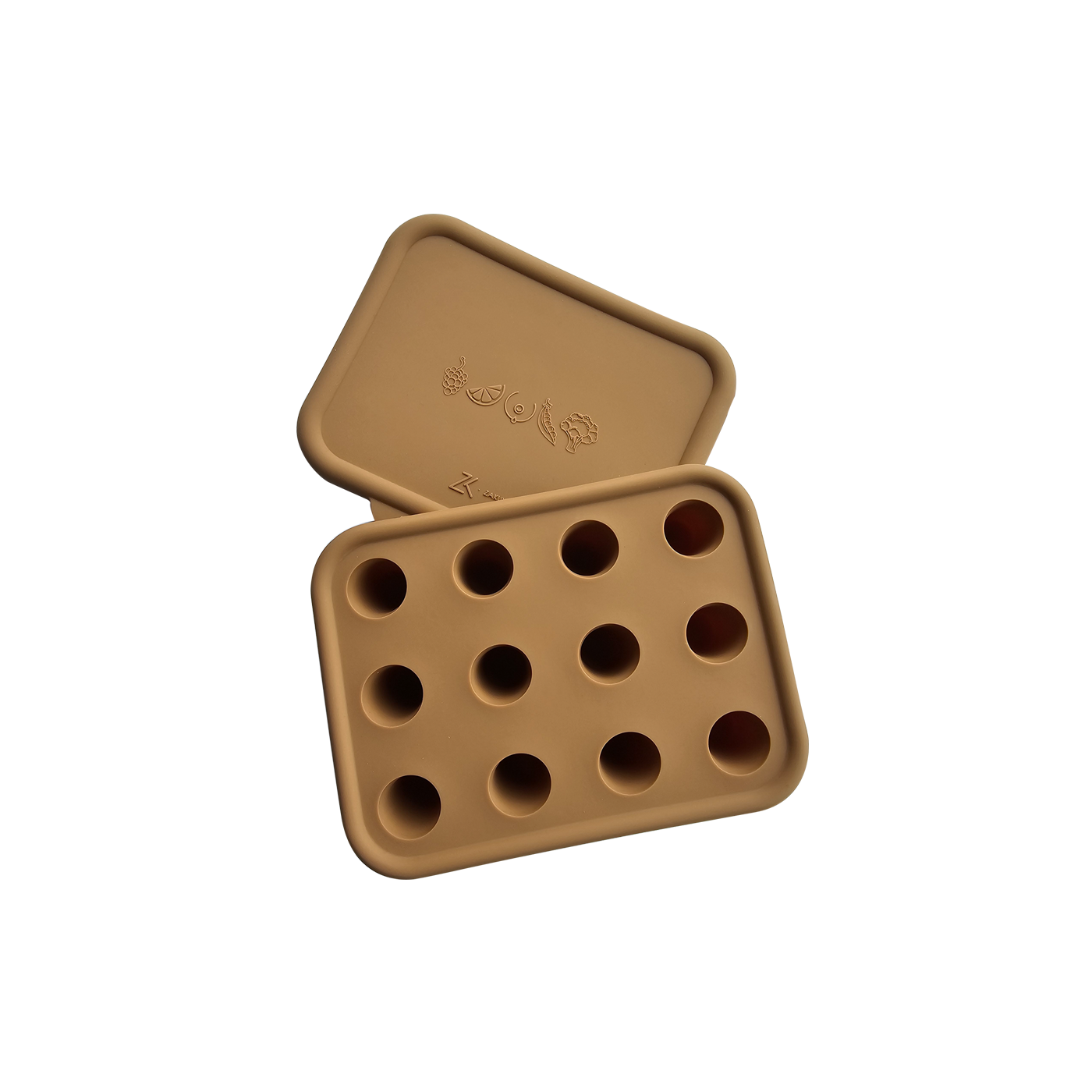 Zakuw - Bac à glaçons silicone - Adaptés aux tétines grignoteuses - Camel