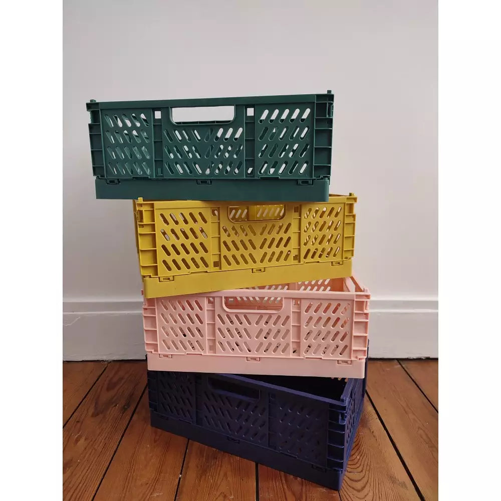 Caisse de rangement pliable Jaune