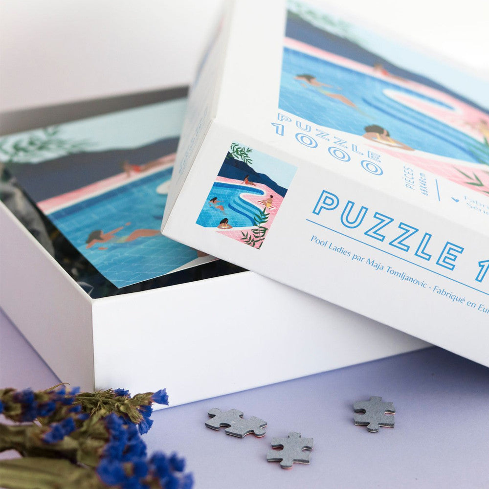 La Petite Epicerie - Puzzle 1000 pièces - Pool Ladies par Maja Tomljanovic
