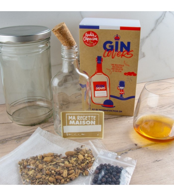 Radis et Capucine - Kit DIY Fabrication Gin Lovers Bio