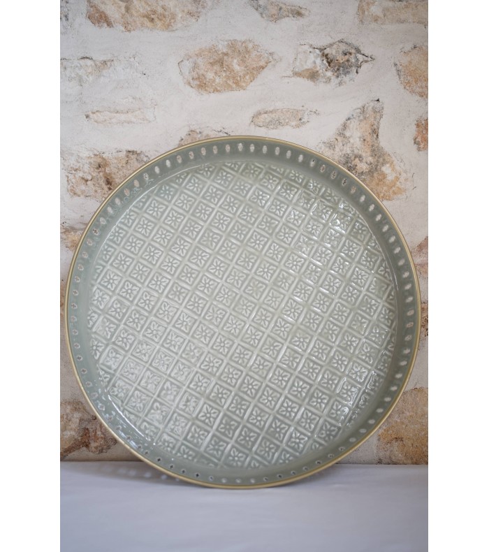 Plateau Jali Grey 45cm