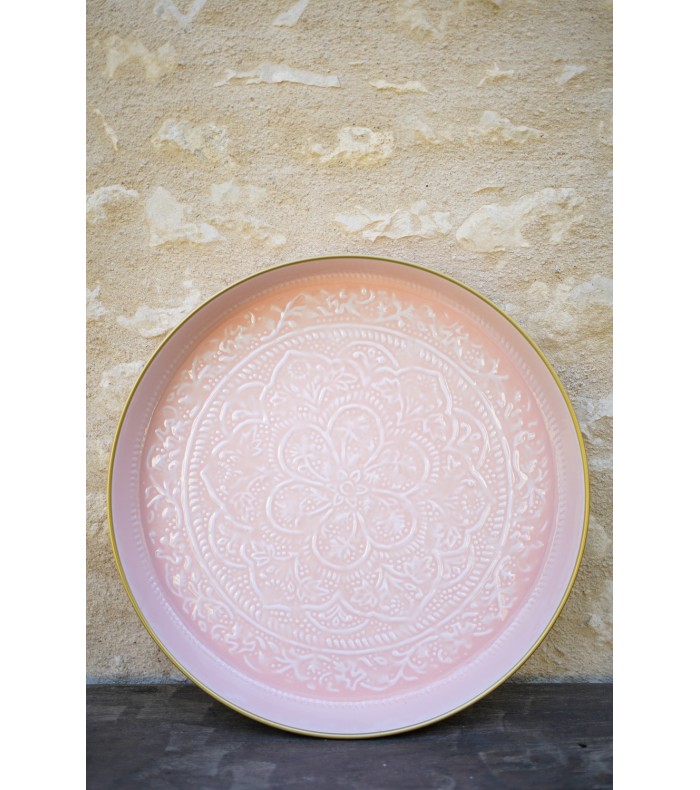 Plateau Berbère Rose 45cm