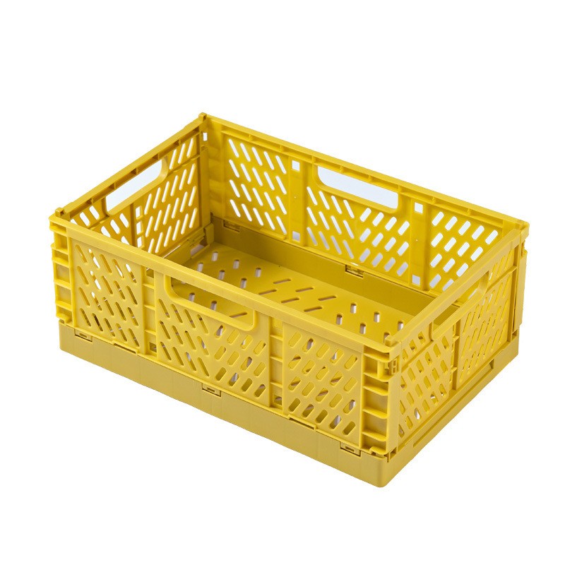 Caisse de rangement pliable Jaune