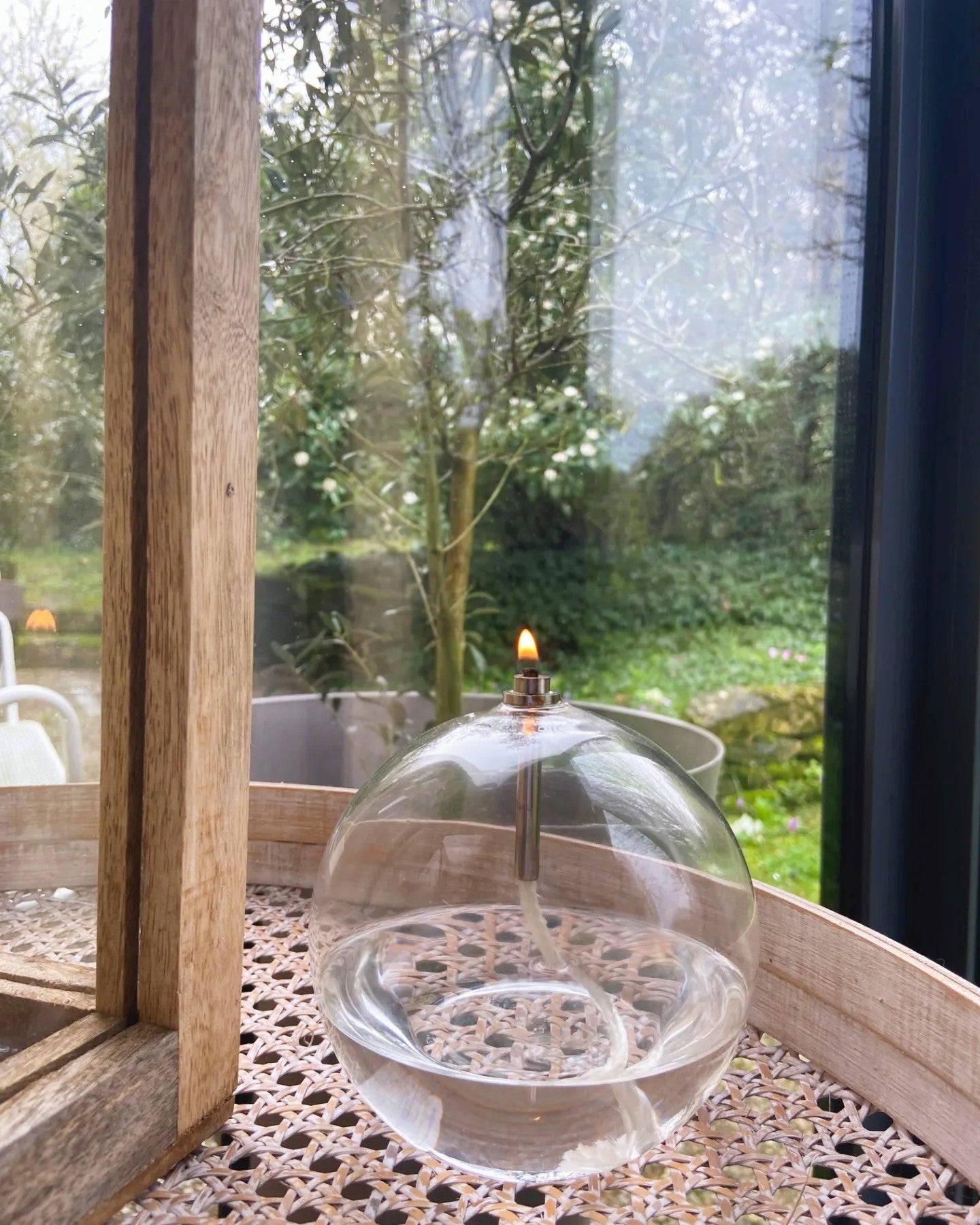 Bazardeluxe - Lampe à huile Ronde - Sphère taille M