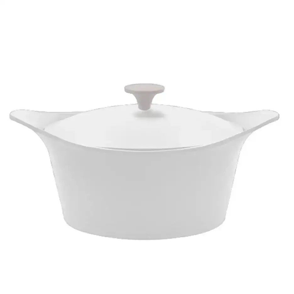 COOKUT - L'incroyable Cocotte 24 cm & poignée métallique - Blanc Polaire