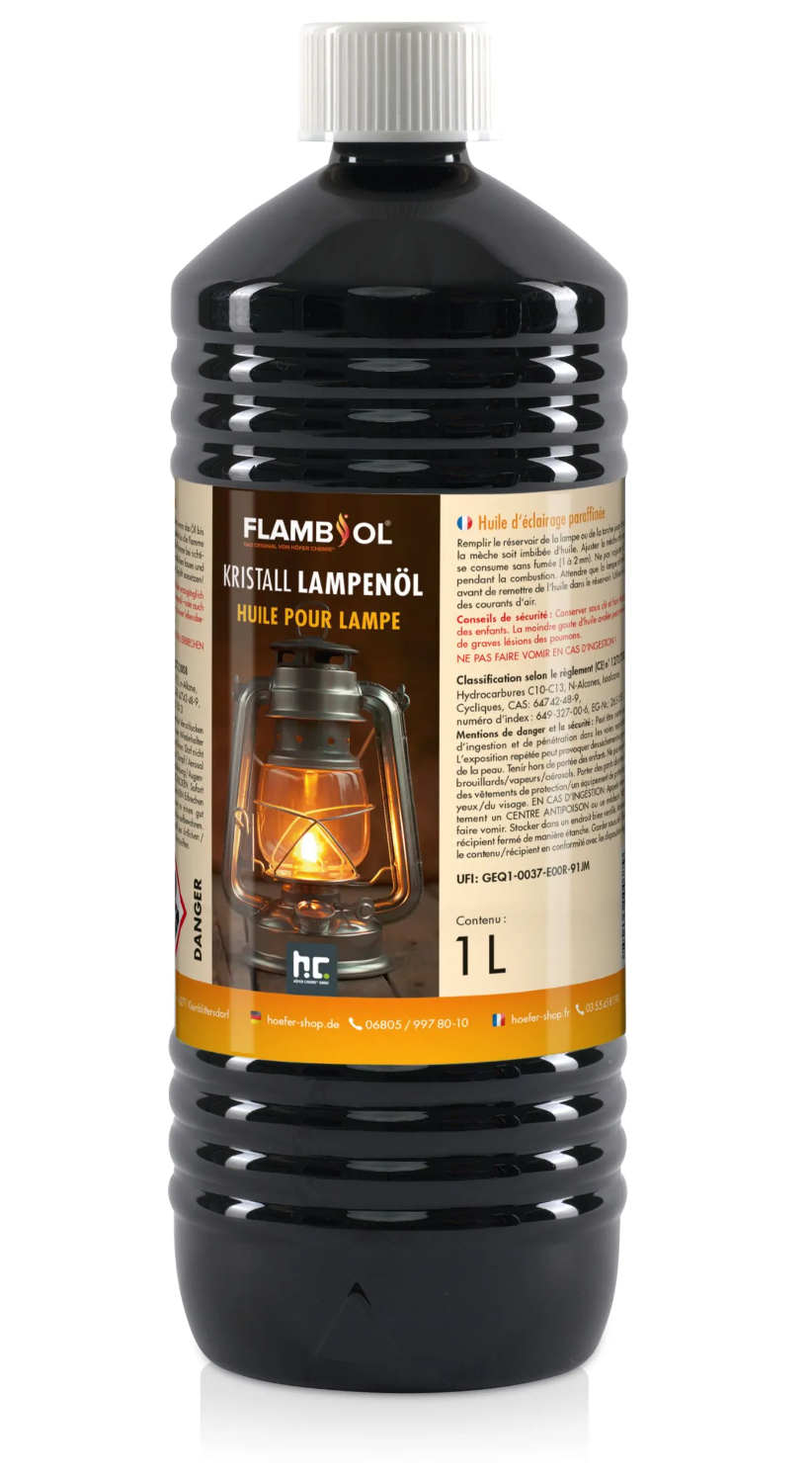 FLAMBIOL - Huile de Paraffine pour Lampe - 1 litre