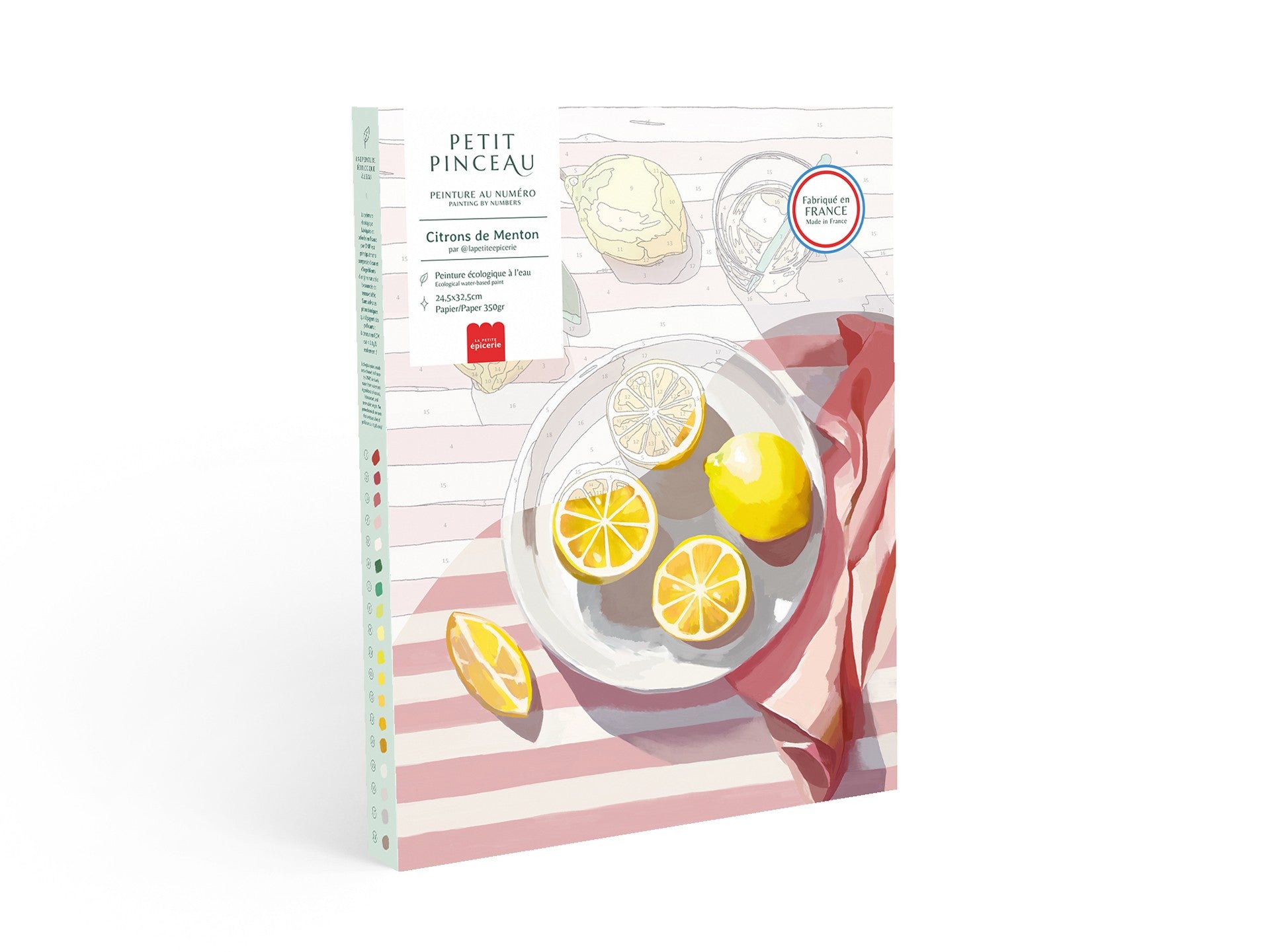 Petit Pinceau - Coffret Peinture aux Numéros - Citrons de Menton par La Petite Épicerie