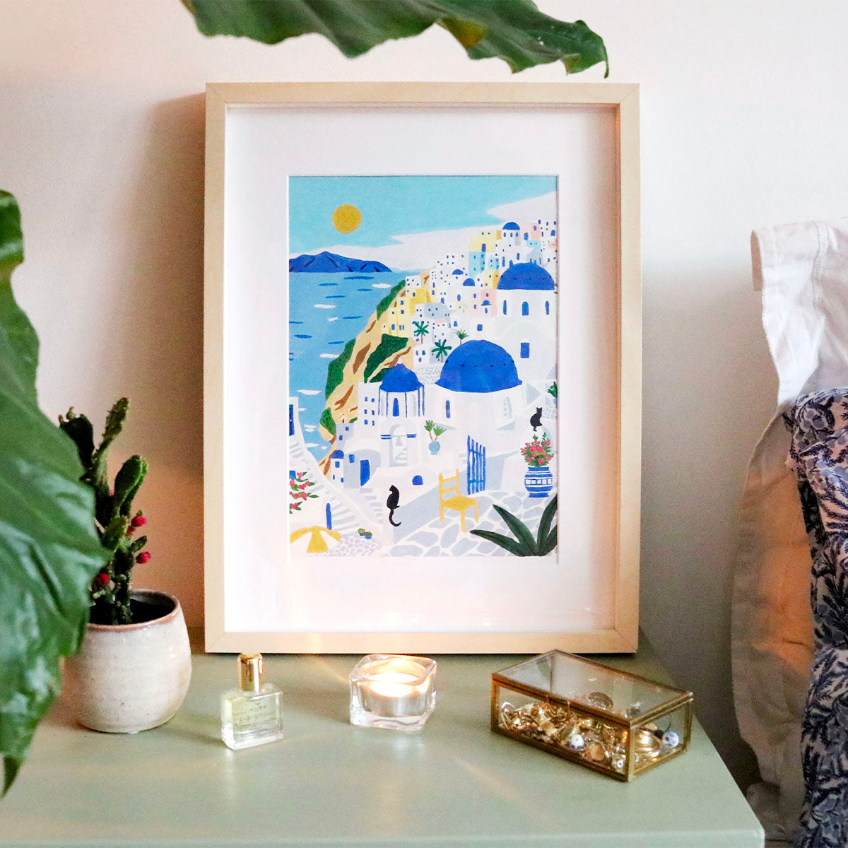 Petit Pinceau - Coffret Peinture aux Numéros - Santorini par Maja Tomljanovic
