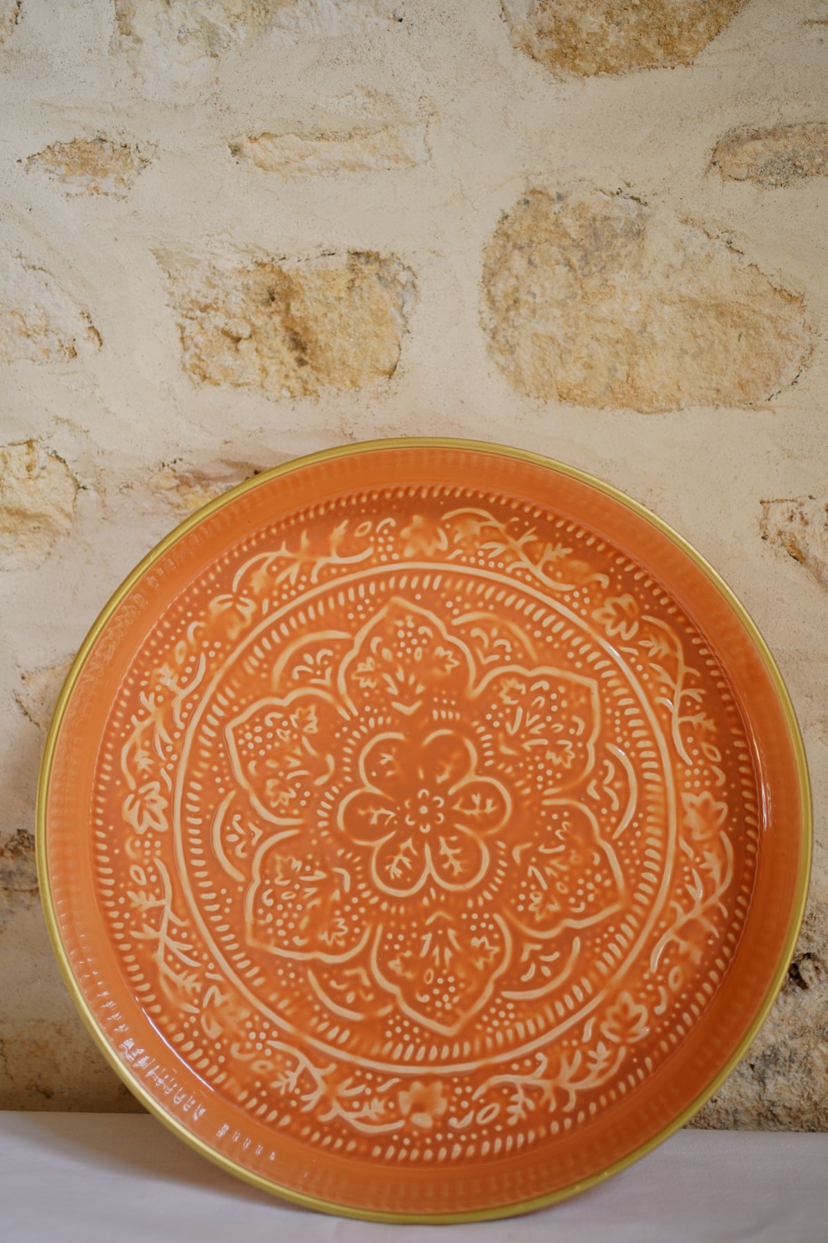 Bazardeluxe - Plateau Berbère Terracotta - 45cm
