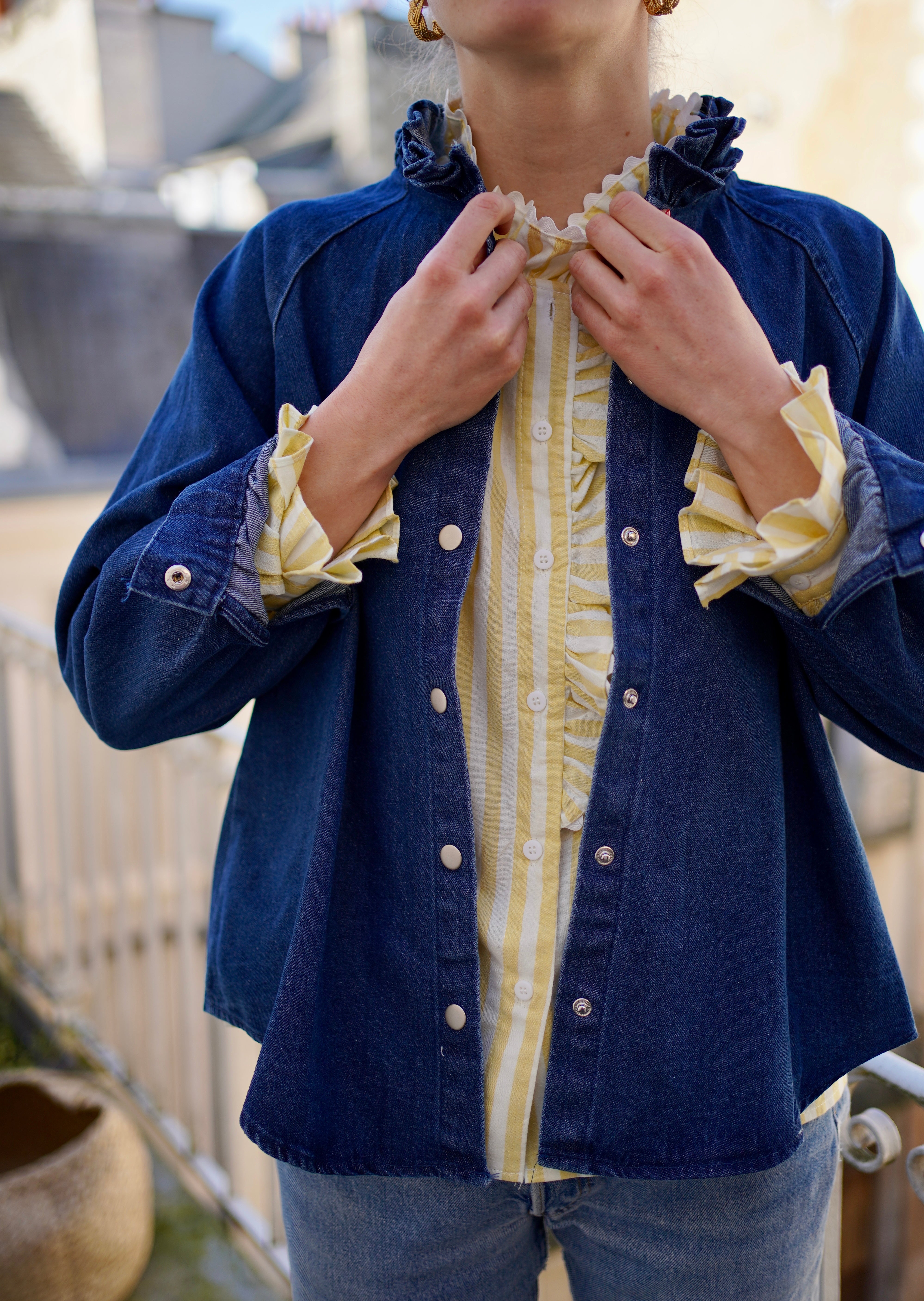 Sur chemise en jean