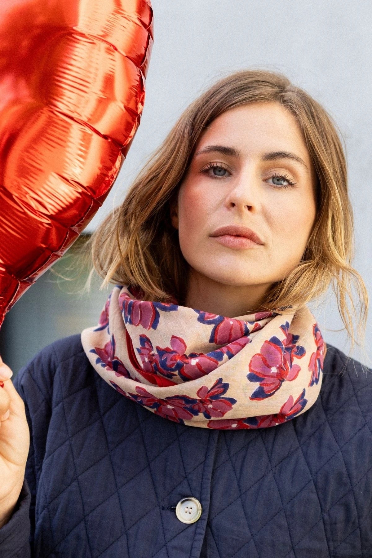 Apaches Collections - Big Foulard Dupatta - Violeta Macadomia