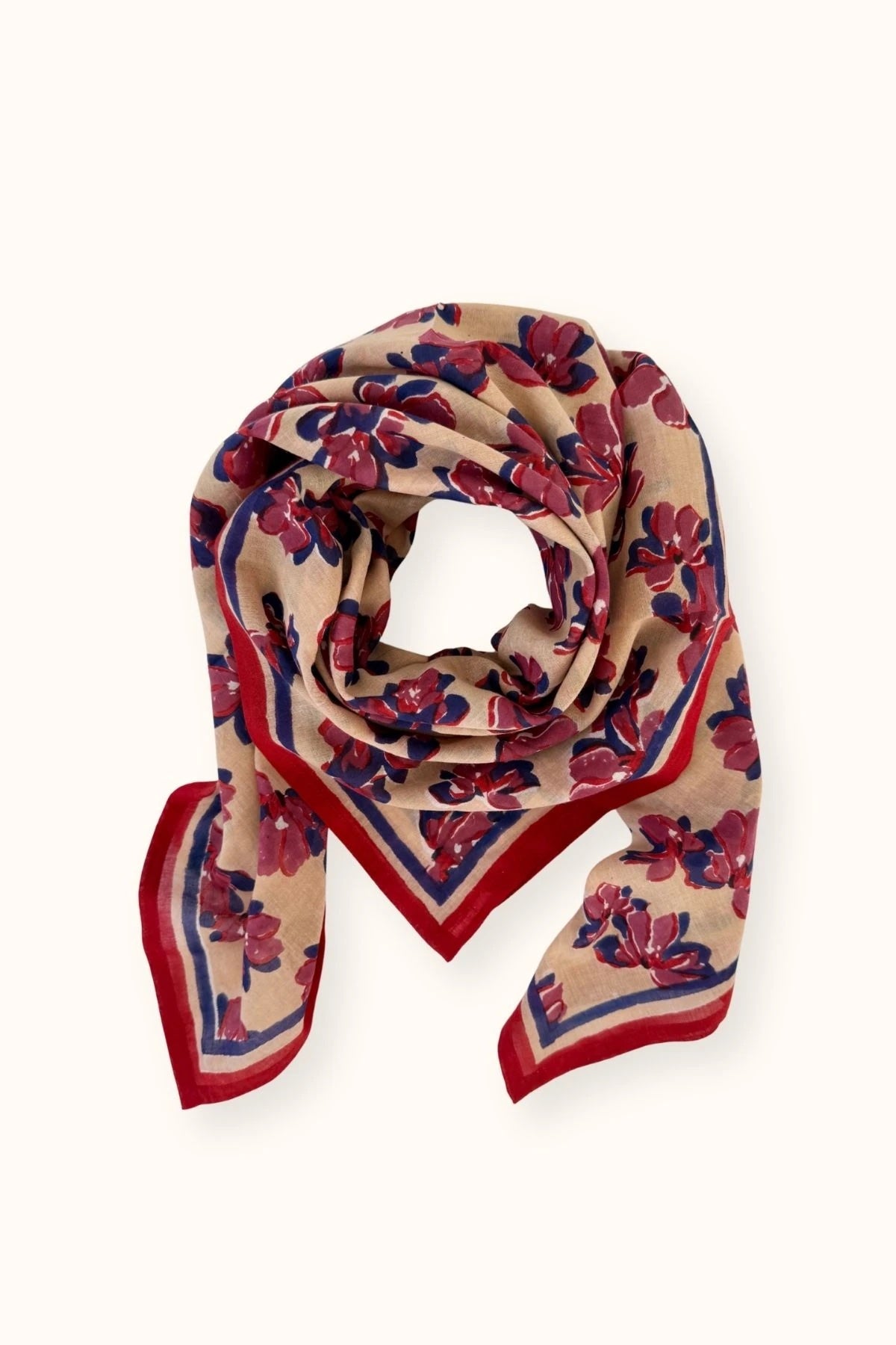Apaches Collections - Big Foulard Dupatta - Violeta Macadomia