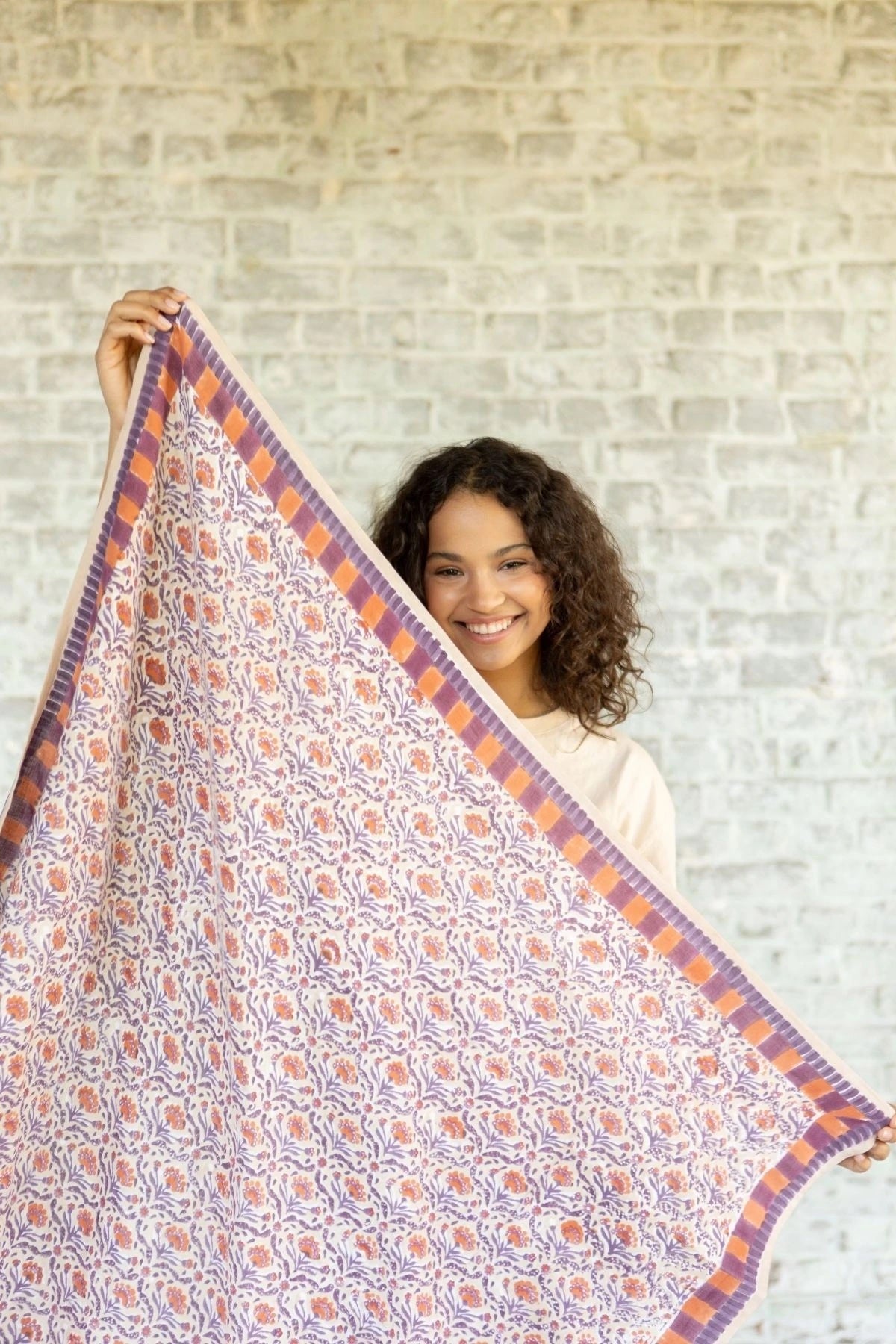 Apaches Collections - Big Foulard Latika - Cactus Macadamia