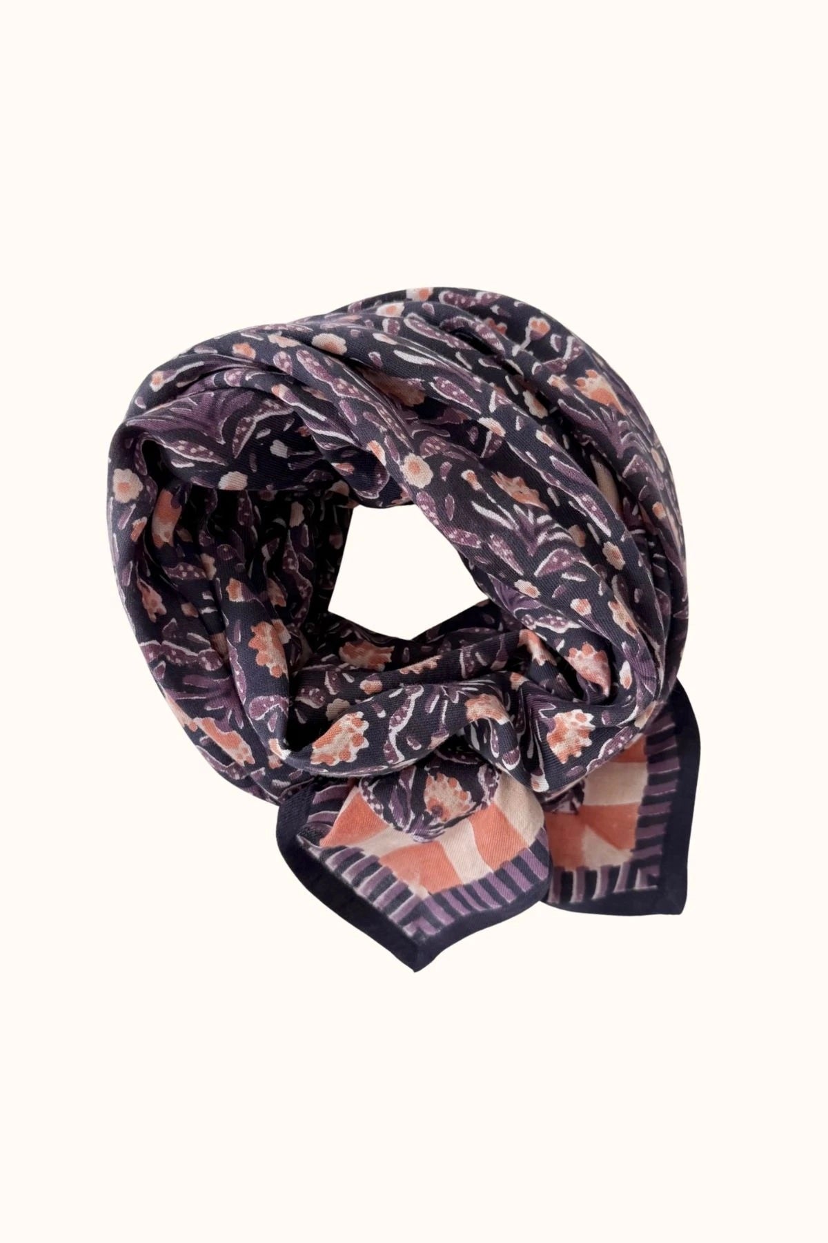 Apaches Collections - Big Foulard Latika - Cactus Navy
