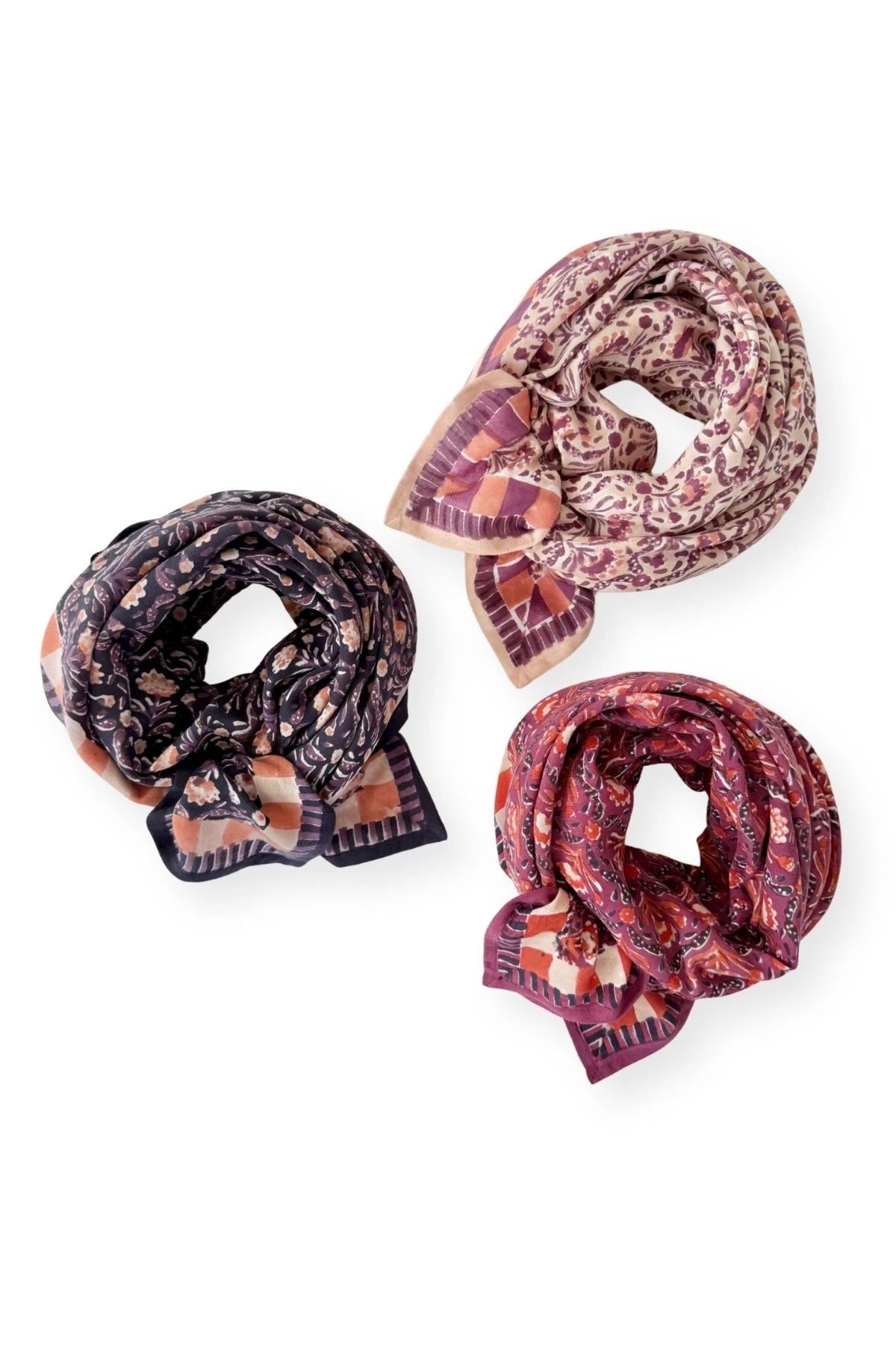 Apaches Collections - Big Foulard Latika - Cactus Macadamia