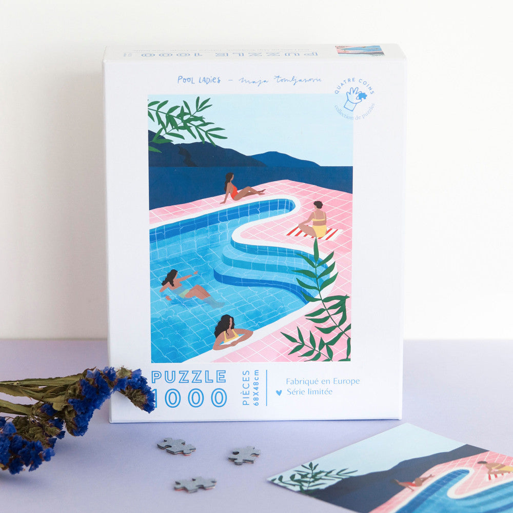 La Petite Epicerie - Puzzle 1000 pièces - Pool Ladies par Maja Tomljanovic